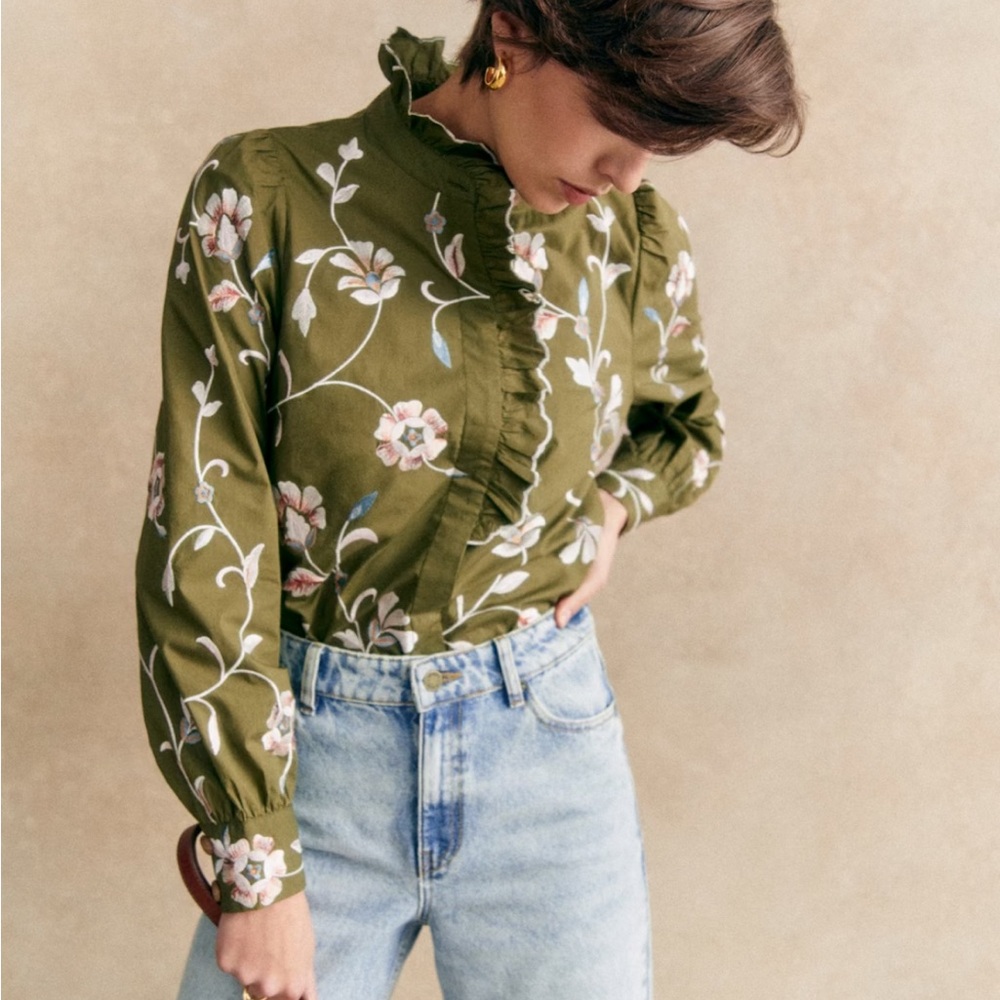 NWT Sézane COLINE Shirts Blouse